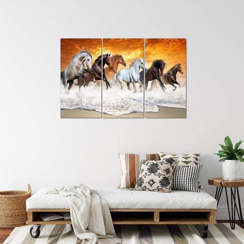 Wandbilder Wohnzimmer XXL Pferde Moderne Bilder Tiere